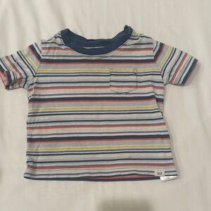 GAP Kids Multicolor Striped Short Sleeve Tee